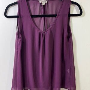 🆕Lucky Brand Sheer Purple Tank